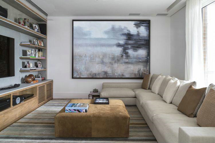 Handmade Large Contemporary Art,Horizontal Abstract Landscape Oil Painting On Canvas,Canvas Paintings For Sale,Grey,Black,Brown.etc